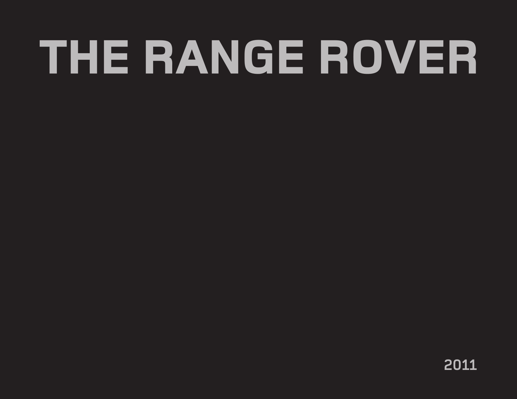 2011 Range Rover Brochure Page 31